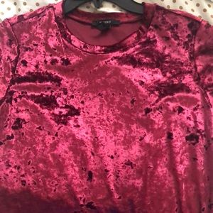 Velvet crushed shirt